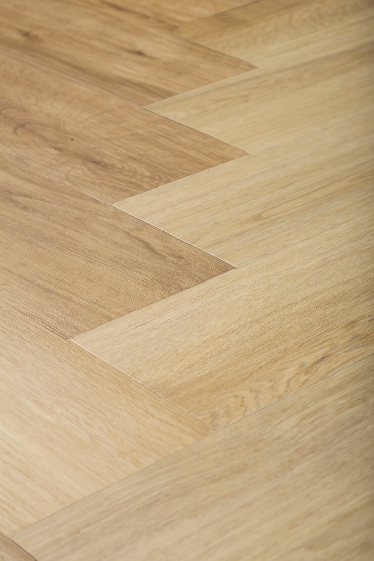 Laminato e parquet con sfondo a spina di pesce Pavimento in legno con motivo a chevron nel soggiorno dell'interior design foto di alta qualità