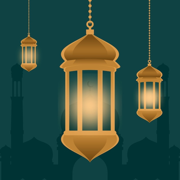 lamp islamic background