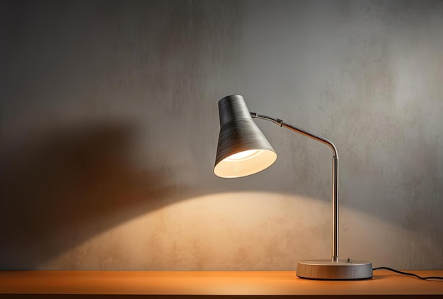 lampada con una scrivania su di essa nello stile di marrone chiaro e grigio