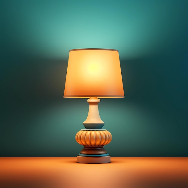 Lampada da notte decorazione della camera da letto AI Generato