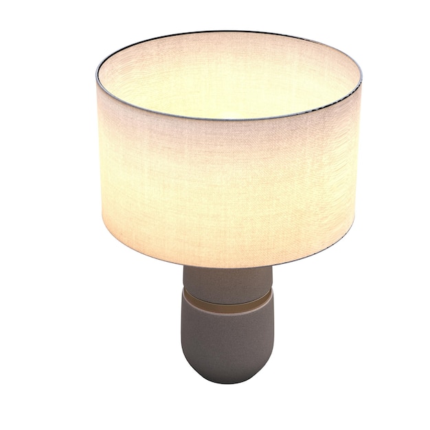 lampada da tavolo isolata su sfondo bianco lampada da stanza illustrazione 3D cg render