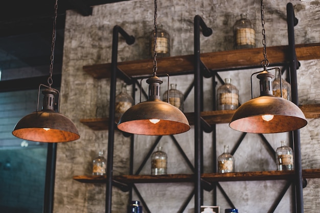 Lampada vintage in stile loft