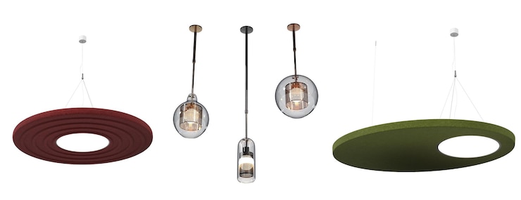 Foto lampadario sul soffitto isolato su sfondo bianco lampada a sospensione luce a sospensione illustrazione 3d