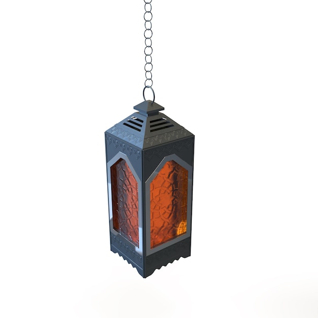 lampade arabe, lanterne d'oro con ornamento arabo, anello, rendering 3D