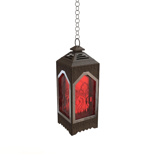 lampade arabe, lanterne d'oro con ornamento arabo, anello, rendering 3D