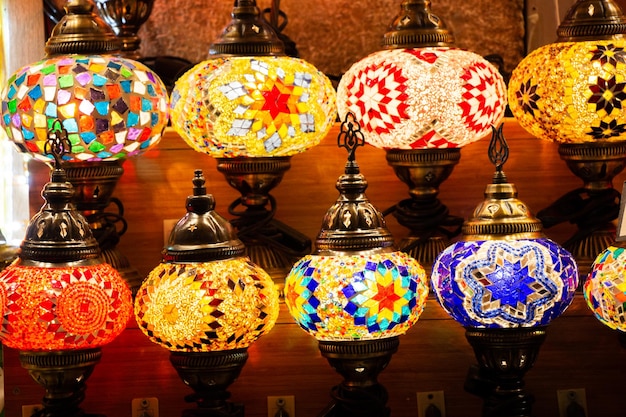 Lampade ottomane a mosaico del Grand Bazaar