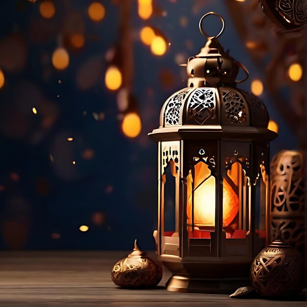 lanterna araba della celebrazione del Ramadan illustrazione di sfondo