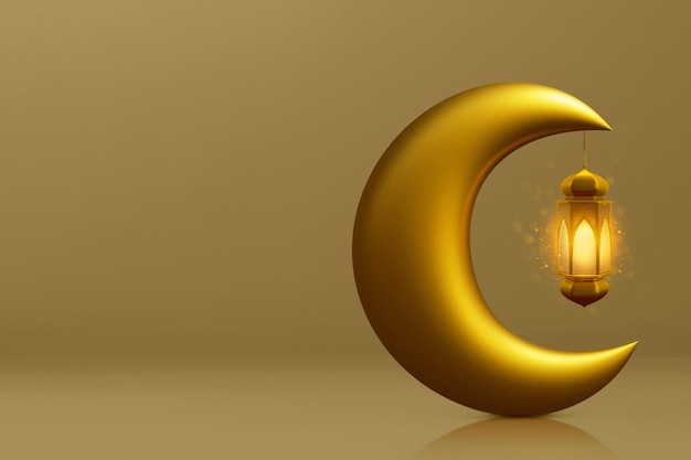 Lanterna araba su illustrazione 3D