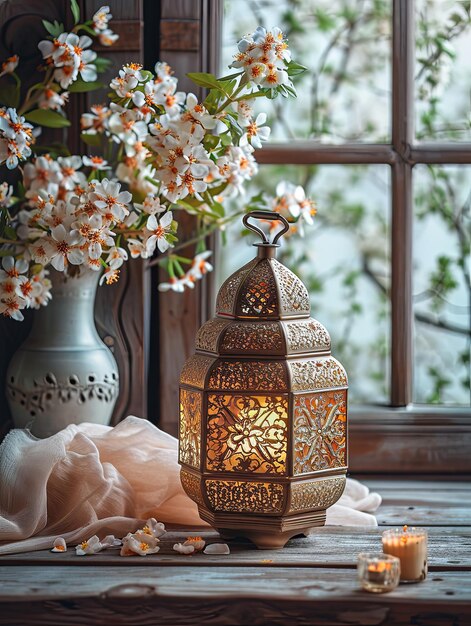 lanterna d'oro e decorazioni per il Ramadan