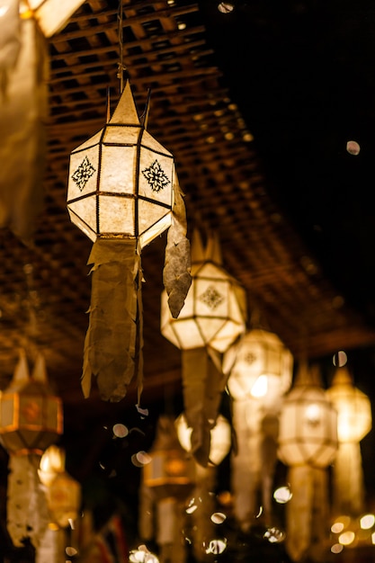 Lanterne a Chiang Mai, Thailandia