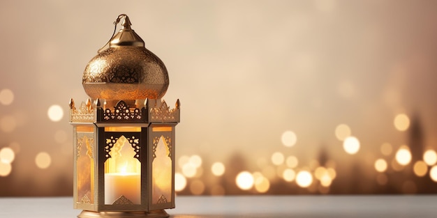 Lanterne appese decorative ramadan kareem felice festa dell'eid lampade sullo sfondo