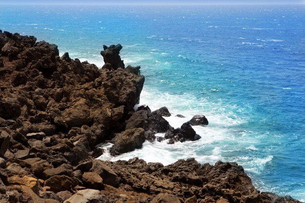 Lanzarote El golfo Oceano Atlantico riva vulcanica