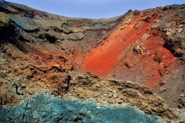 Lanzarote Timanfaya pietra lavica colorata