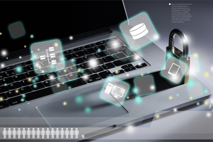 Photo laptop isolated on background