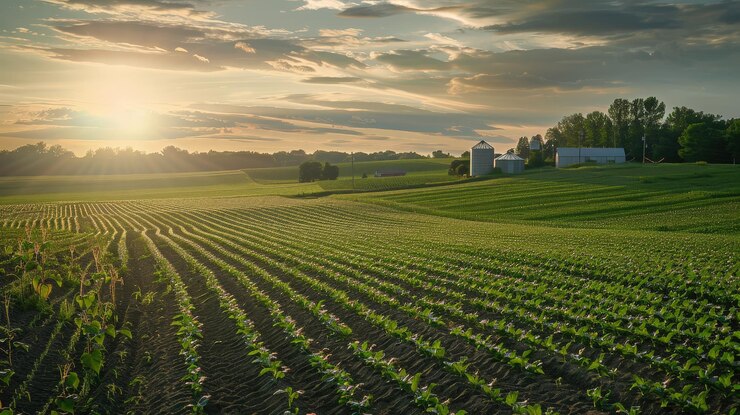 Large family agricultural plantation farm farming concept agricultural business