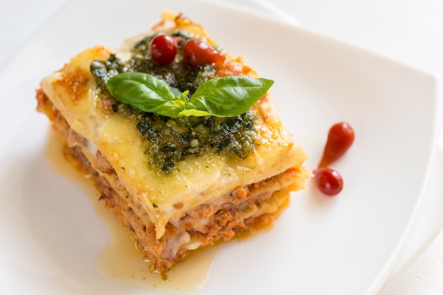 Lasagna al pesto