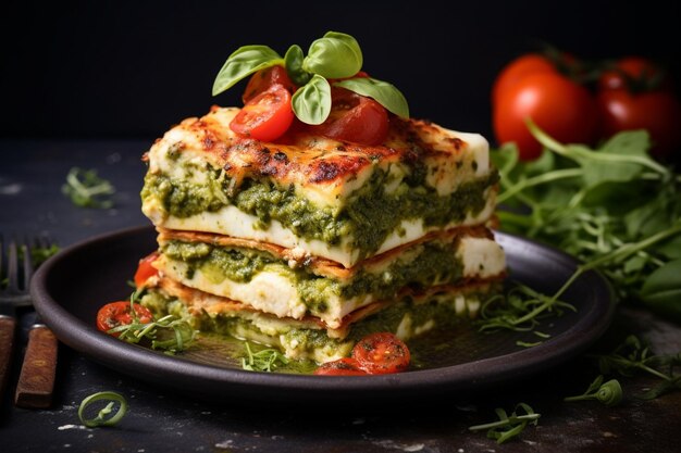 Lasagna con pesto