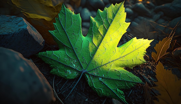 Lascia il fondo verde della vegetazione