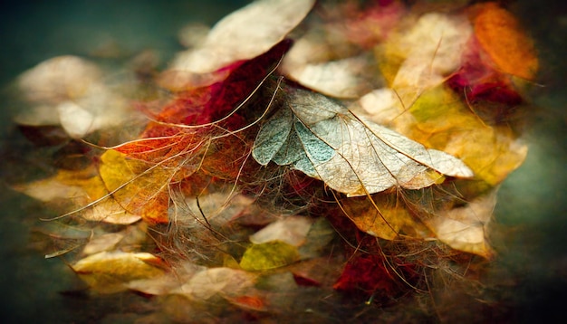 lascia un vortice nella bellissima fotografia del parco di ottobre