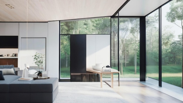 Lasciate correre la vostra immaginazione con una casa intelligente che combina un design minimalista