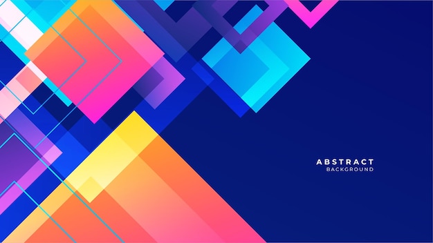 Latar belakang 3D bentuk geometris penuh warna abstrak Ilustrasi vektor desain grafis abstrak, banner, pola, latar belakang presentasi, wallpaper, templat web