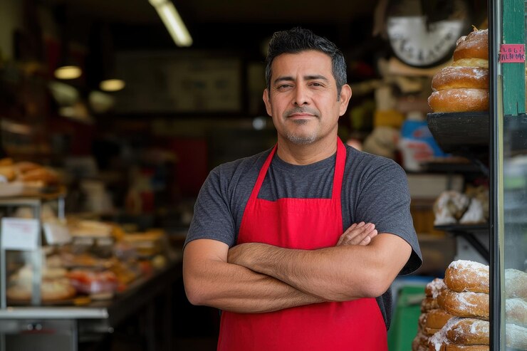 Latino Business Owners A portrait series of Hispanic entrepreneurs standing proudly