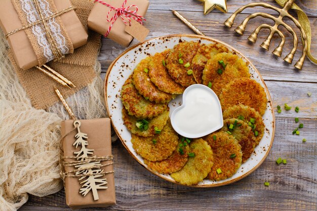 Latkes tradizionali di Hanukkah