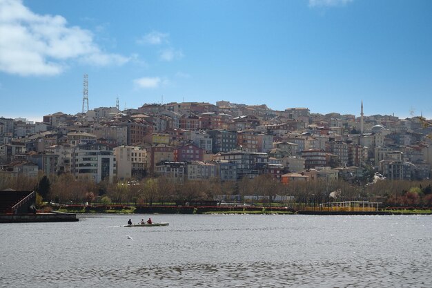 Lato europeo di Istanbul Blocchi da costruzione urbani e rive