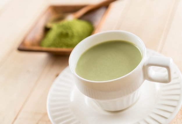 latte caldo matcha