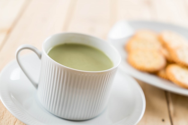 latte caldo matcha