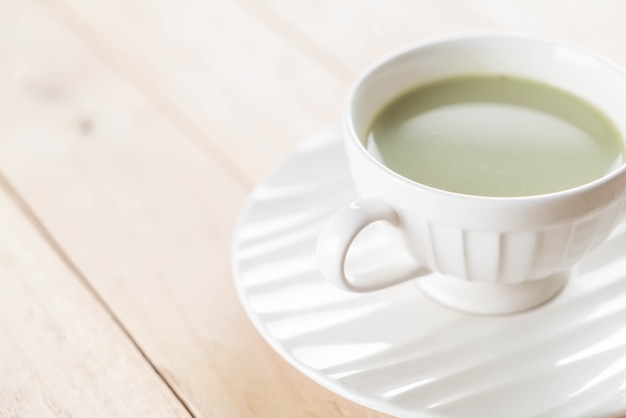 latte caldo matcha