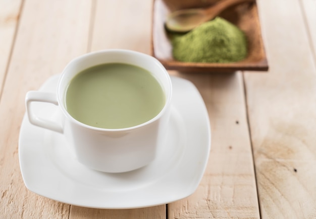 latte caldo matcha