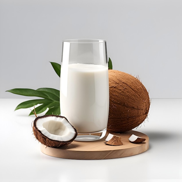 Latte di cocco con cocco