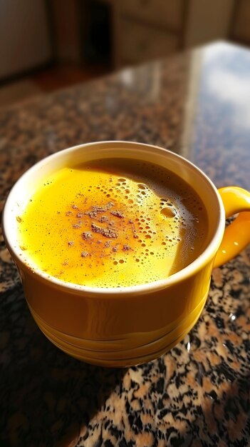 Latte di curcuma con latte dorato riscaldante e antinfiammatorio