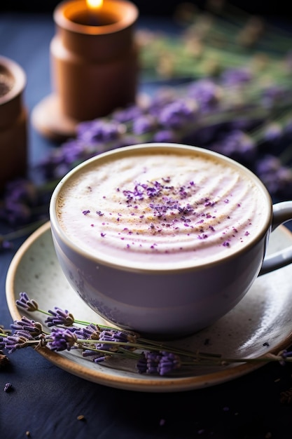 Latte piccante alla lavanda