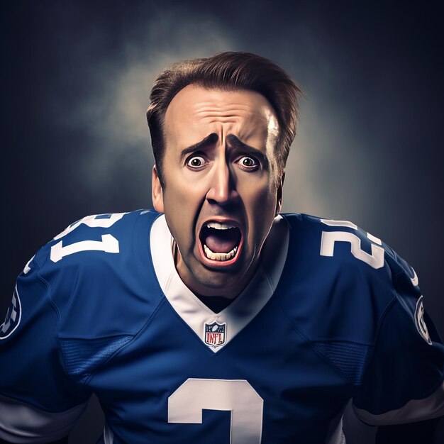 LaughOutLoud L'hilarante incubo di Nicolas Cage in una maglia degli Indianapolis Colts