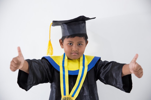 Laurea del ragazzino