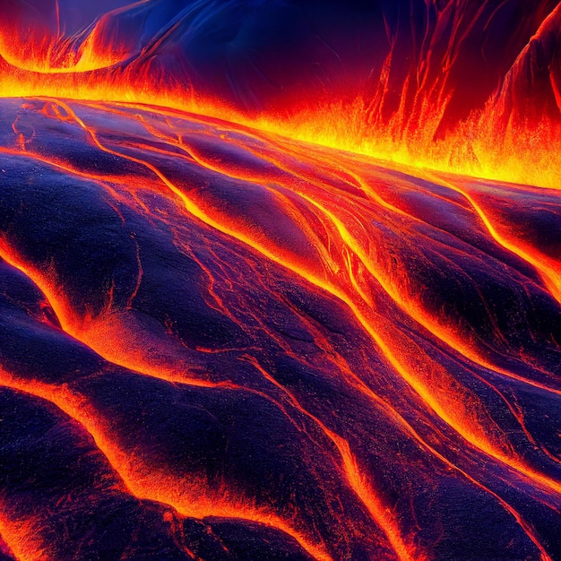 Lava calda Priorità bassa rossa di struttura della lava