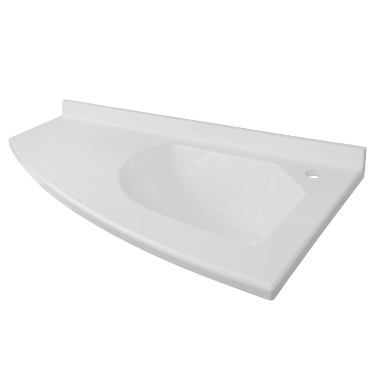 Foto lavandino in ceramica bianca per il bagno isolato sullo sfondo