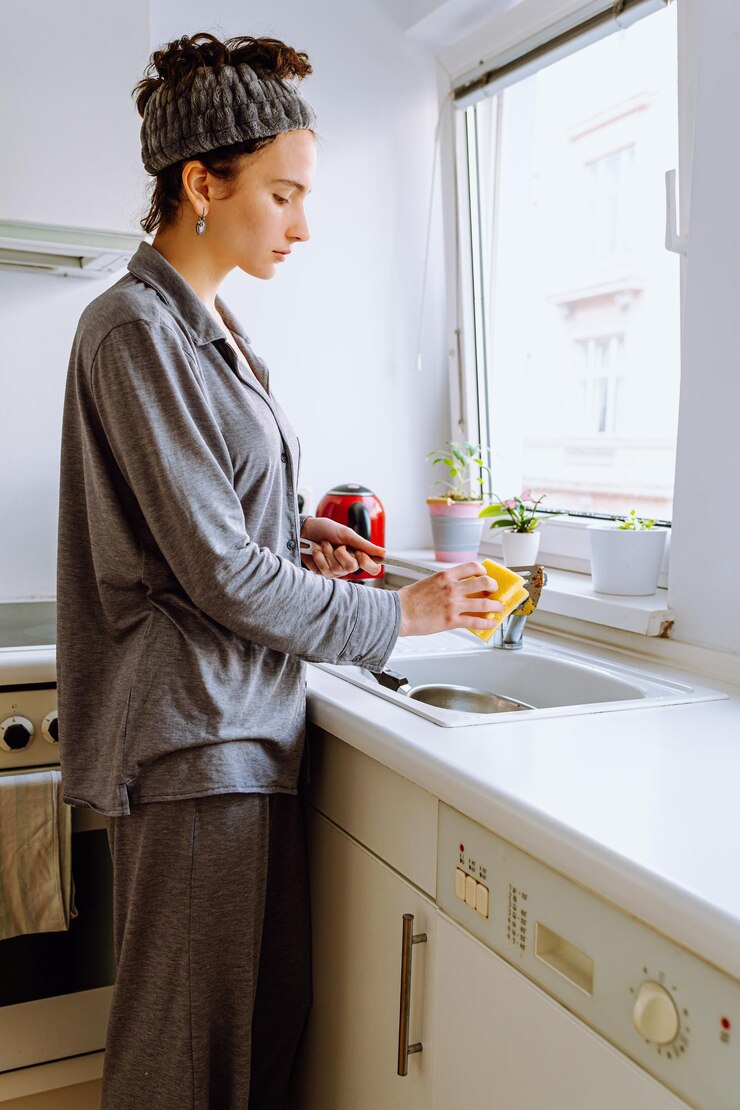 Lavare i piatti faccende domestiche