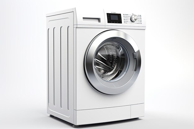lavatrice moderna isolata su sfondo bianco
