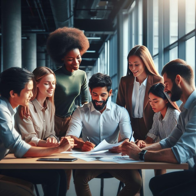 lavorare in un ambiente aziendale