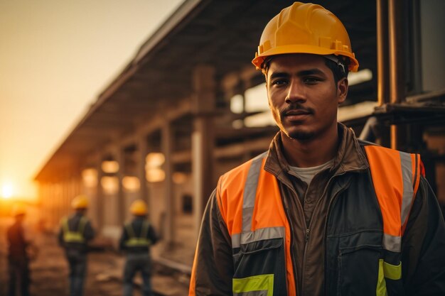 Lavoratore abile che partecipa a una breve riunione in fabbrica Industriali e manodopera manifatturiera c