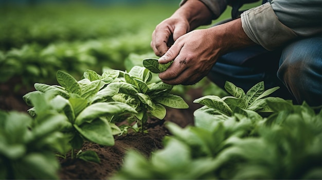 lavoratore agricolo mano