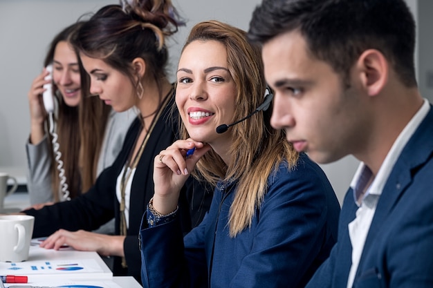 Lavoratore nel call center