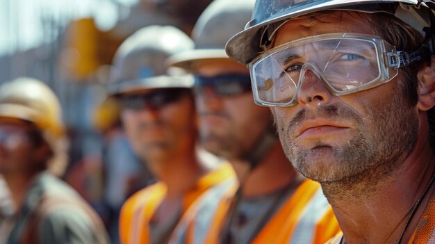 lavoratori in casco