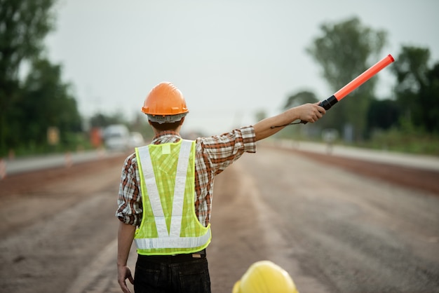 Lavori di costruzione in cantiere