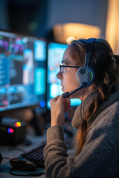 lavoro al computer a casa