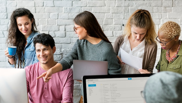 Lavoro di squadra insieme Concetto di occupazione professionale