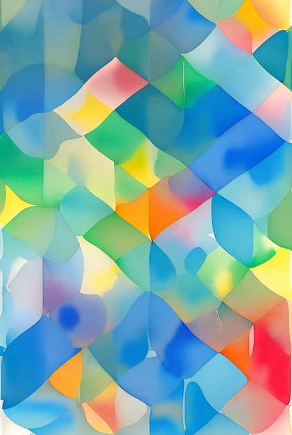 Layout di sfondo del pannello a due tonalità dell'acquerello geometrico